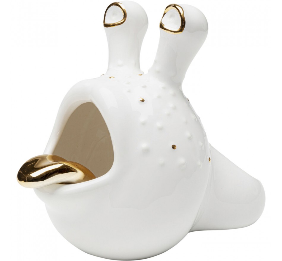 Deco Animal slug white and gold Kare Design
