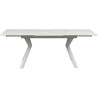 Table à rallonges Xenia blanc 140(+30+30)x80cm