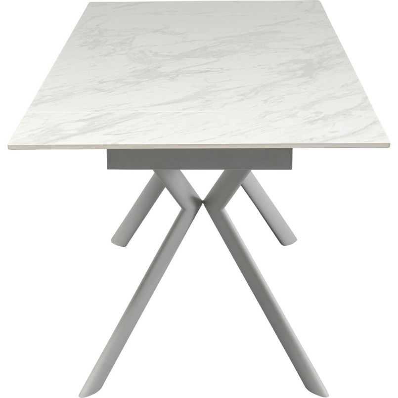 Table à rallonges Xenia blanc 140(+30+30)x80cm