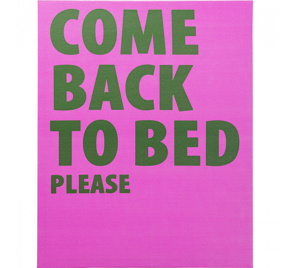 Schilderij Come Back To Bed 40x50cm Kare Design