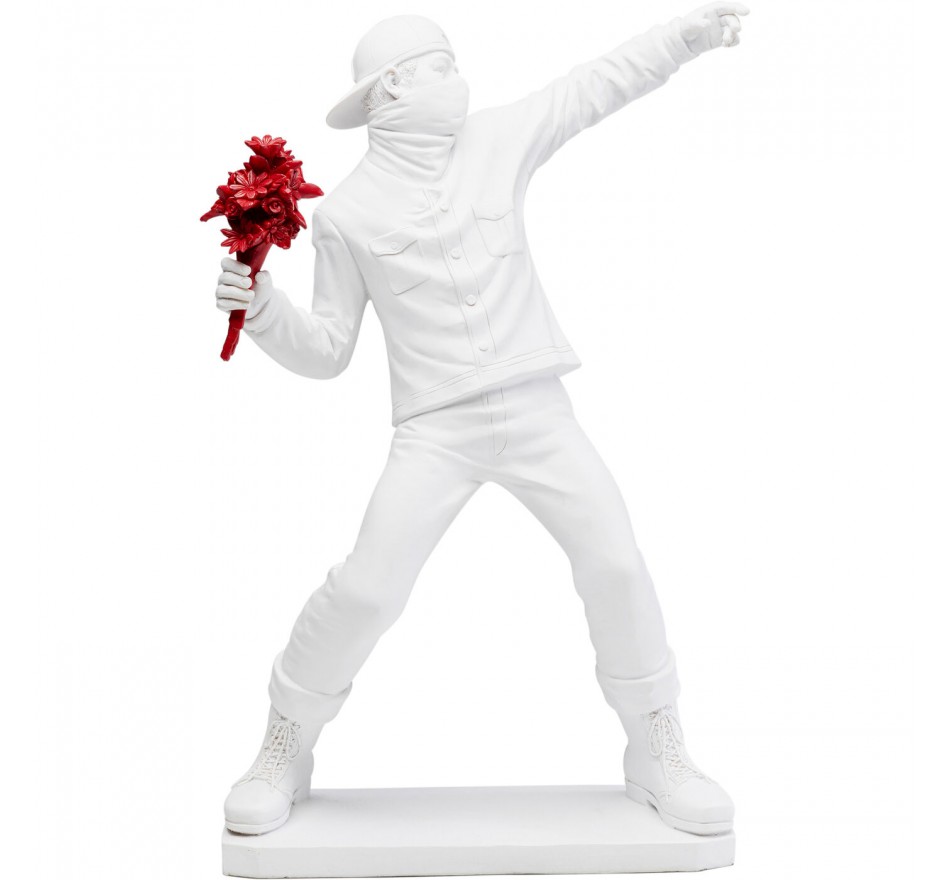 Deco street art white bouquet red Kare Design