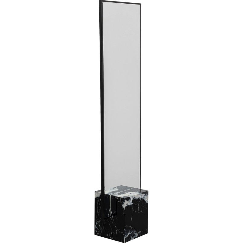 Miroir sur pied Hulda noir 46x180cm