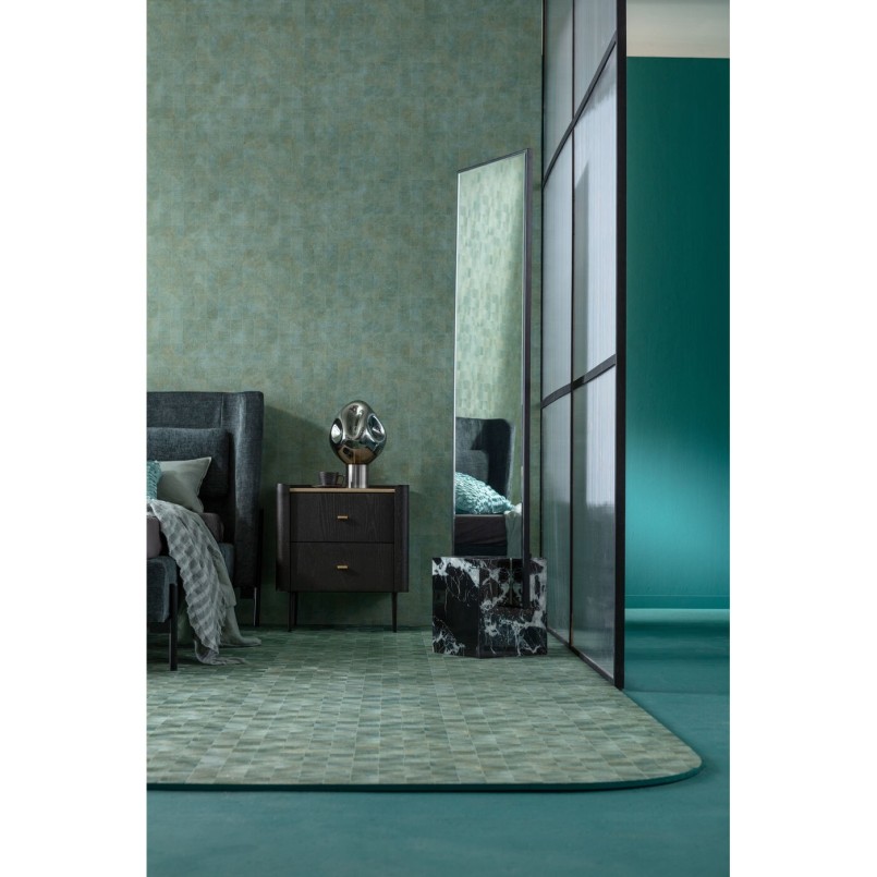 Miroir sur pied Hulda noir 46x180cm