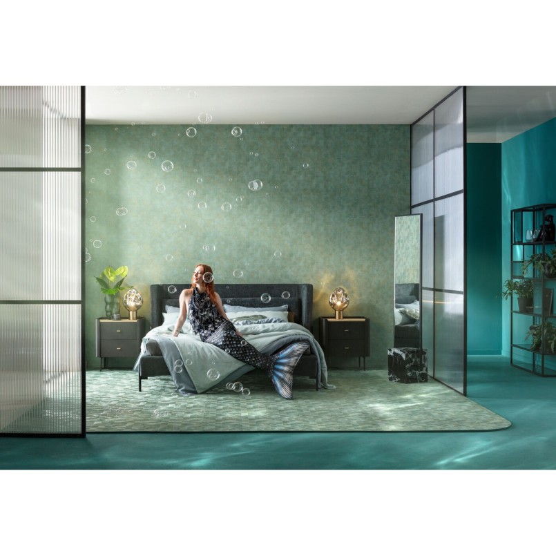 Miroir sur pied Hulda noir 46x180cm