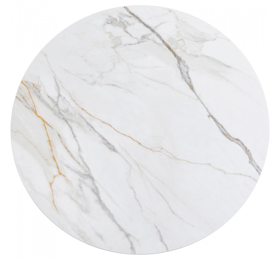 Tafelblad Invitation rond keramiek zwart Ø120cm Kare Design