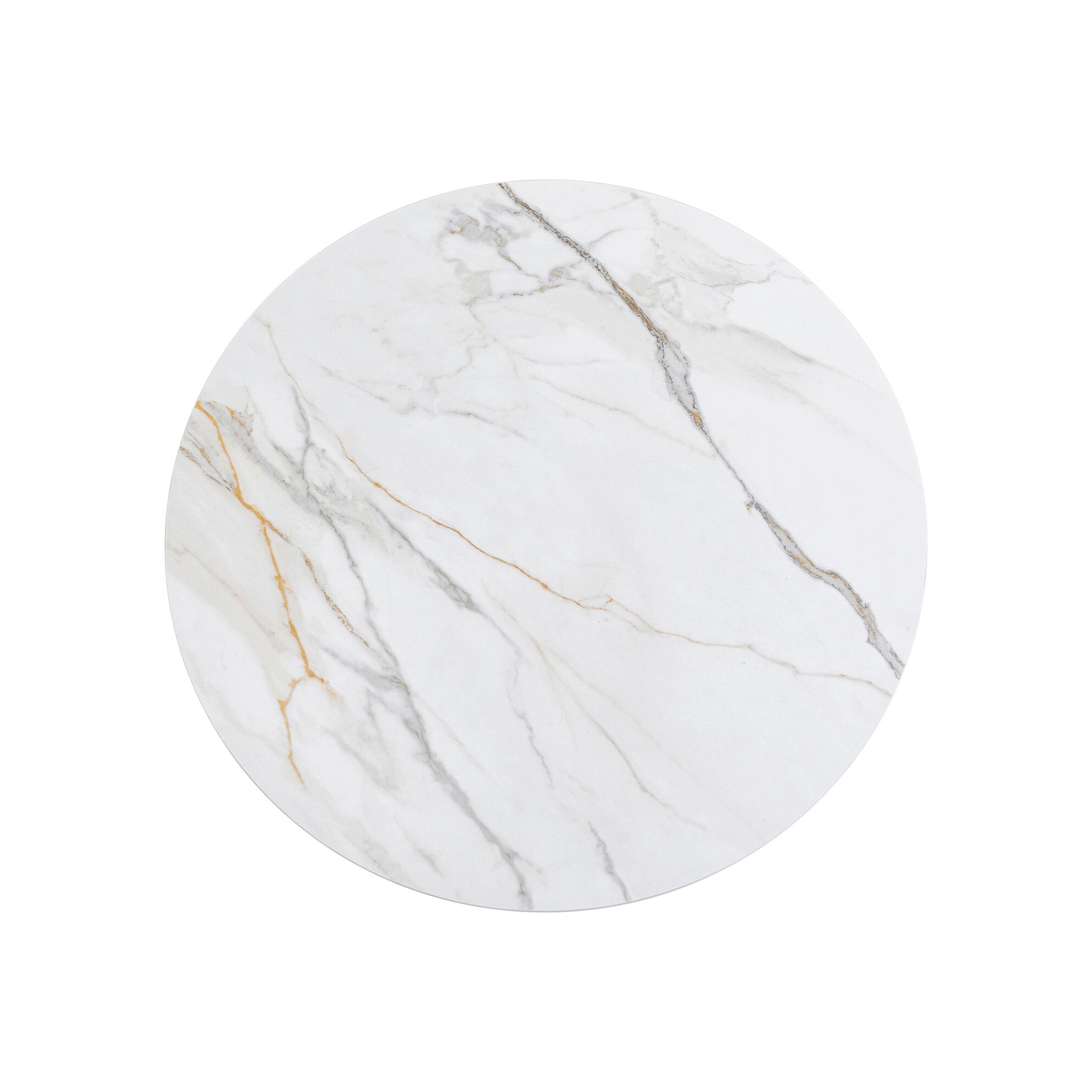 Plateau de table Invitation rond Ceramic blanc Ø1