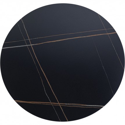 Tafelblad Invitation rond zandsteen zwart 120cm Kare Design