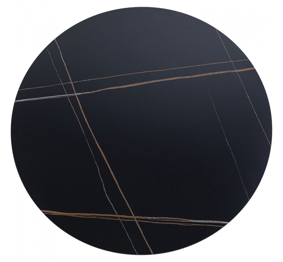 Tafelblad Invitation rond zandsteen zwart 120cm Kare Design