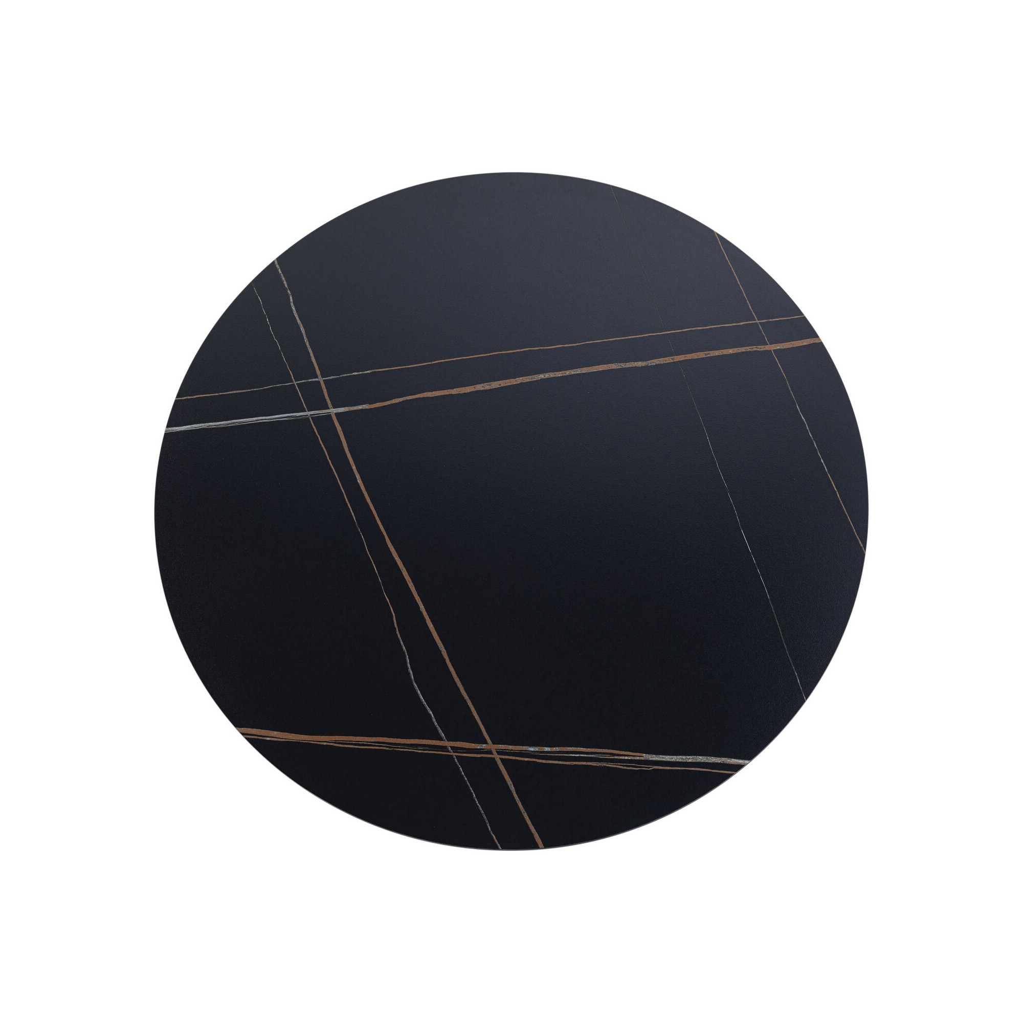 Plateau de table Invitation rond Ceramic noir Ø120