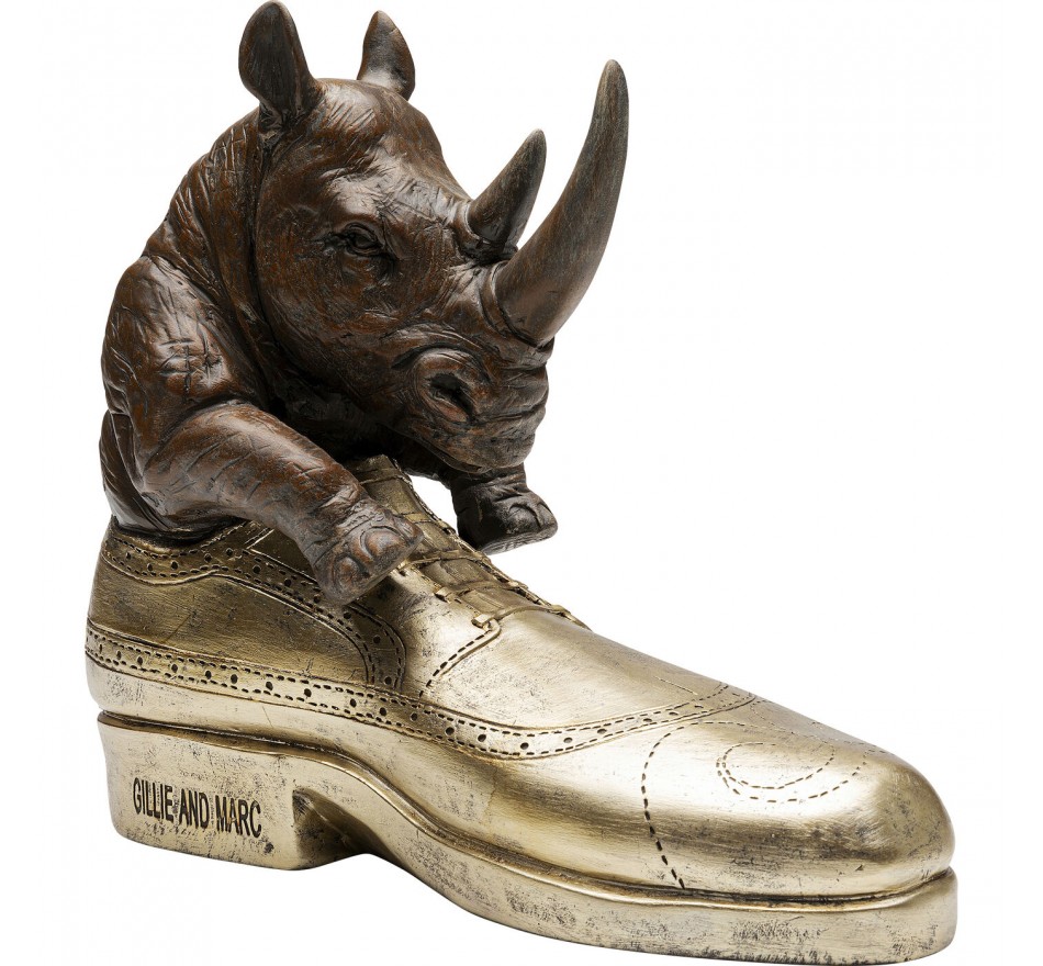 Woonaccessoires neushoorn schoen Kare design
