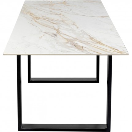 Table Eternity white and black 160x80cm Kare Design