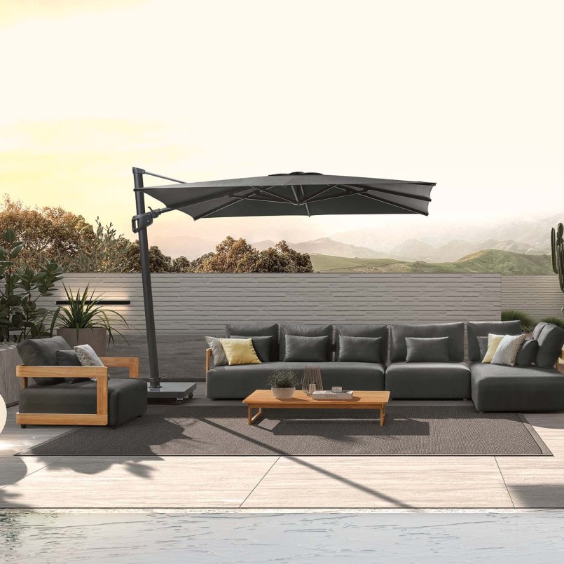Table basse de jardin en teck - Rafa - Gescova