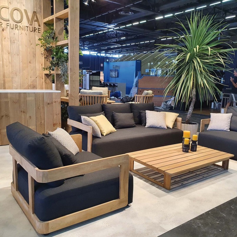 Table basse de jardin en teck - Rafa - Gescova