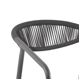 Garden chair with anthracite grey armrests - Geneva - Kare Design