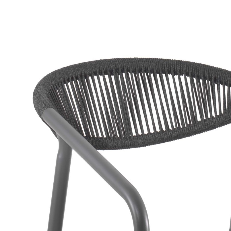 Garden chair with anthracite grey armrests - Geneva - Kare Design