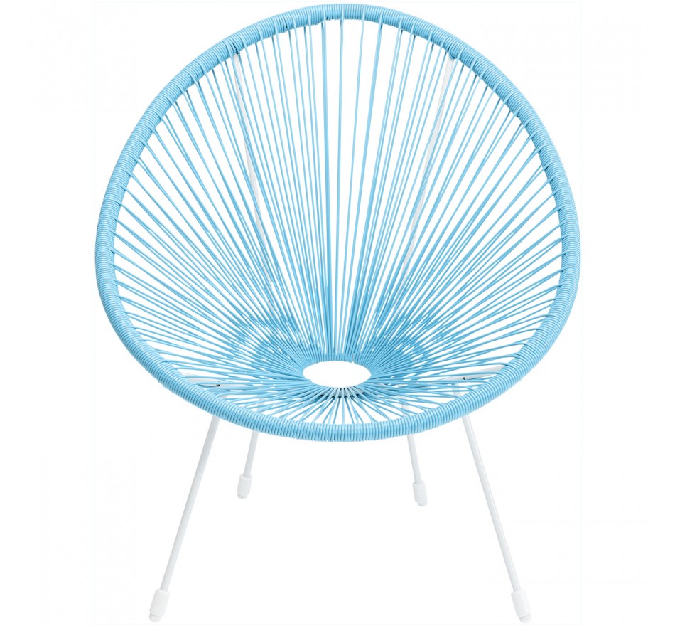 Fauteuil de jardin Acapulco bleu Kare Design
