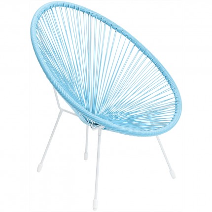Fauteuil de jardin Acapulco bleu Kare Design