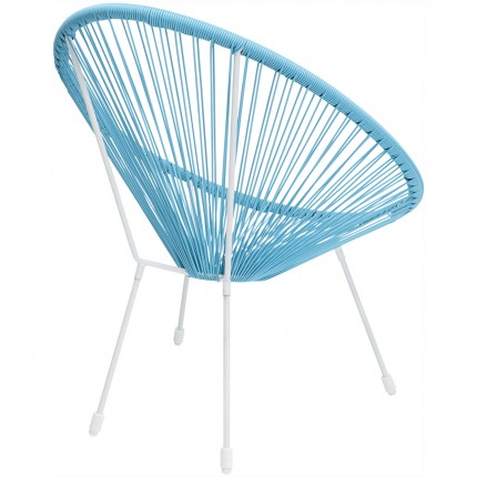 Fauteuil de jardin Acapulco bleu Kare Design