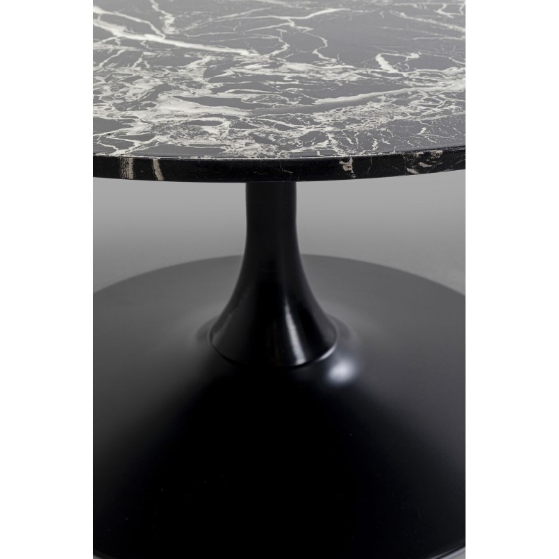 Table basse Schickeria Marbre noir Ø80cm