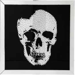 Tableau mirror Skull 100x100 cm Kare Design
