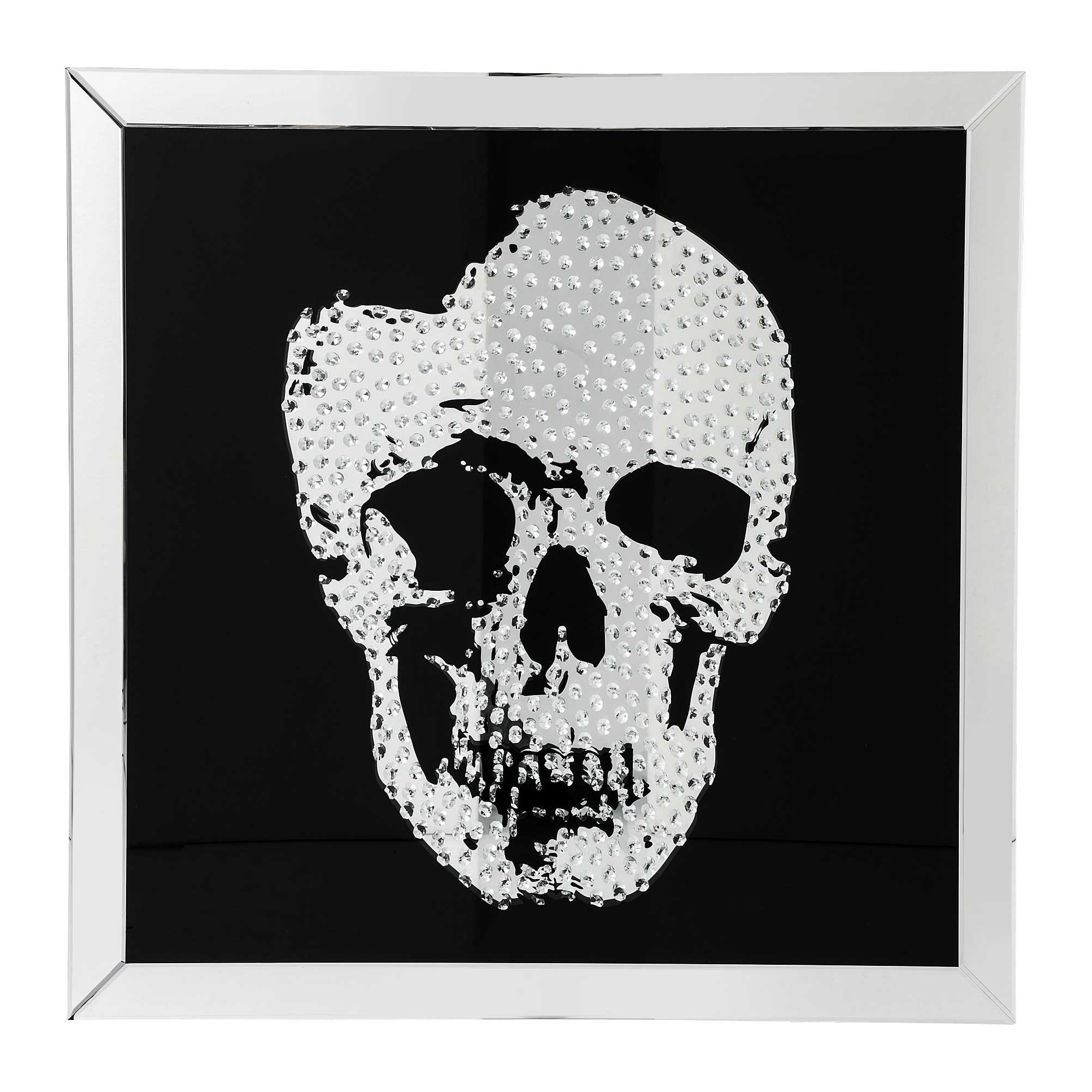Picture Frame Mirror Skull 100x100cm Kare Design