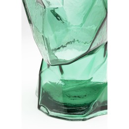 Vase visage en verre vert - Prisma - Kare Design