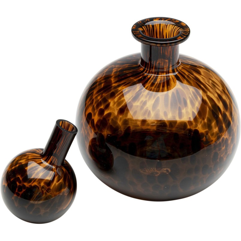 Bruine glazen karaf - Karamel - Kare Design