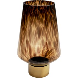 Bruine glazen vaas - Karamel - Kare Design
