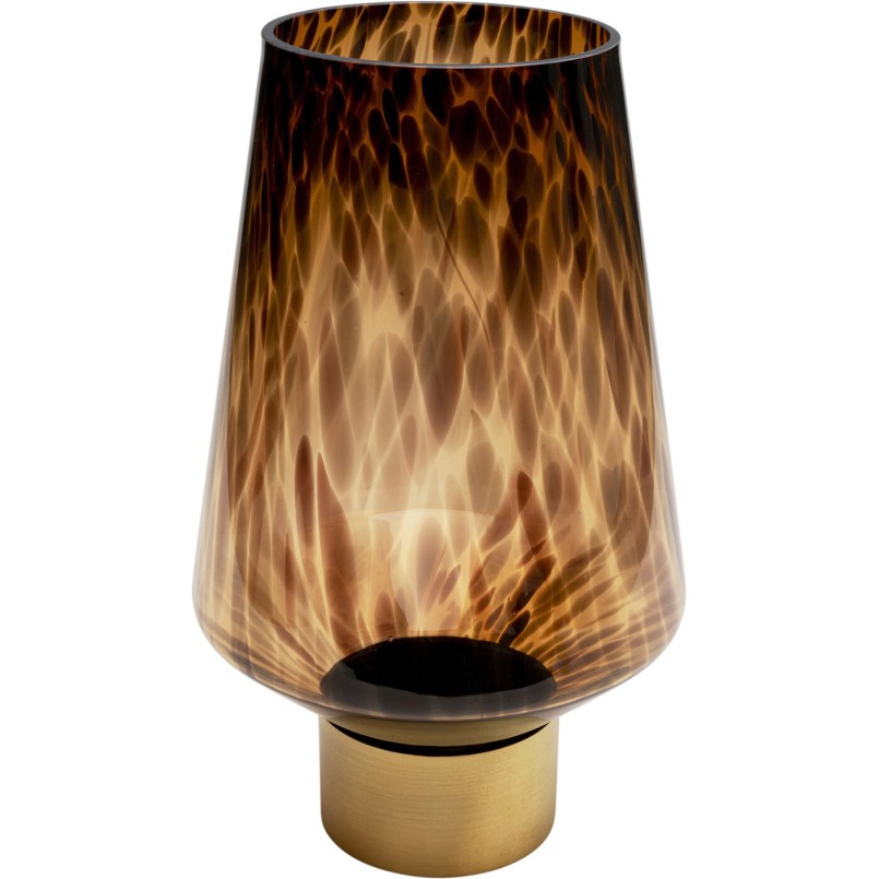 Bruine glazen vaas - Karamel - Kare Design