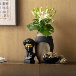 Vase en verre noir et blanc - Shadow - Kare Design