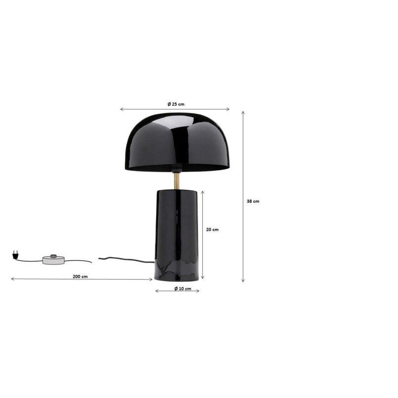 Lampe de table Loungy noire Kare Design