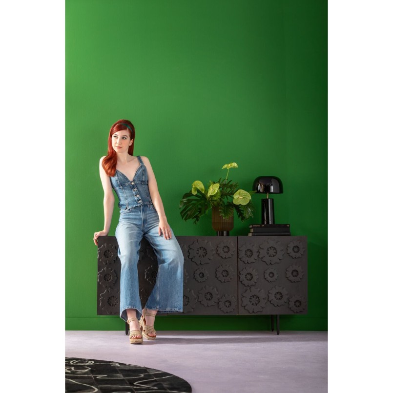 Lampe de table rétro noire - Loungy - Kare Design