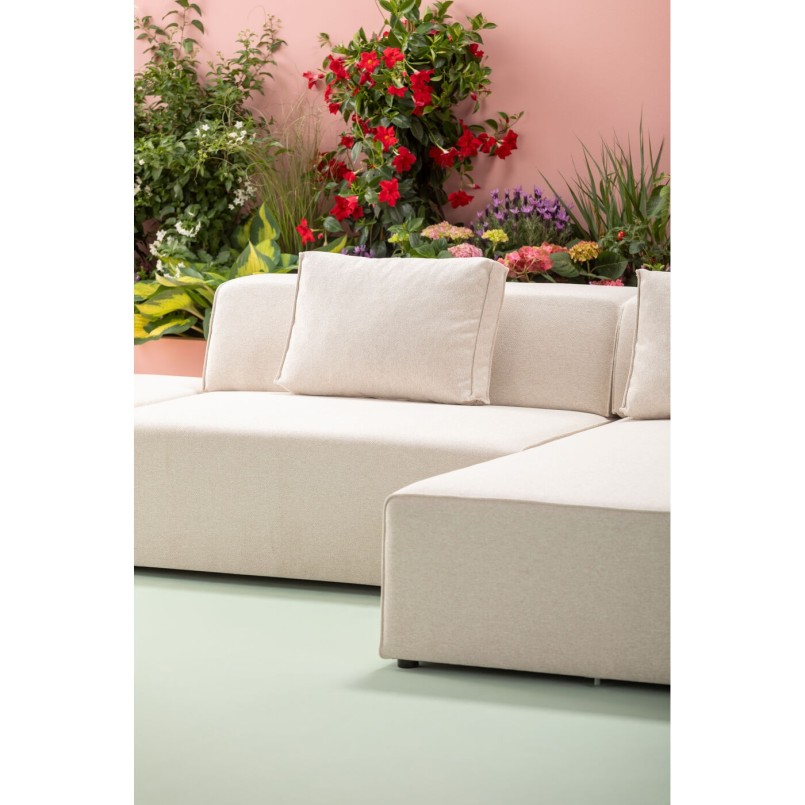 Beige contemporary corner sofa - Infinity Ottoman - Kare Design