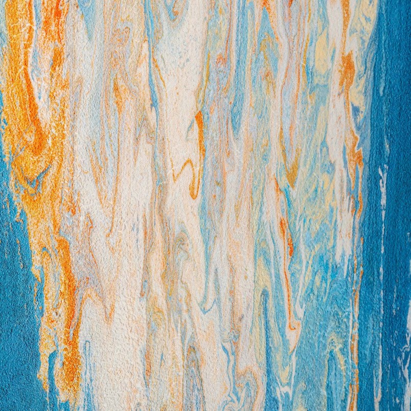 Tableau encadré abstrait bleu - Artistas - Kare Design