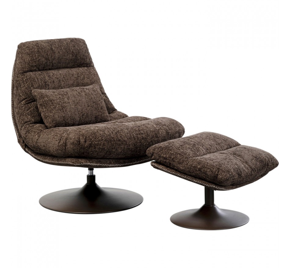 Draaifauteuil en Voetsteun Montreal Kare Design