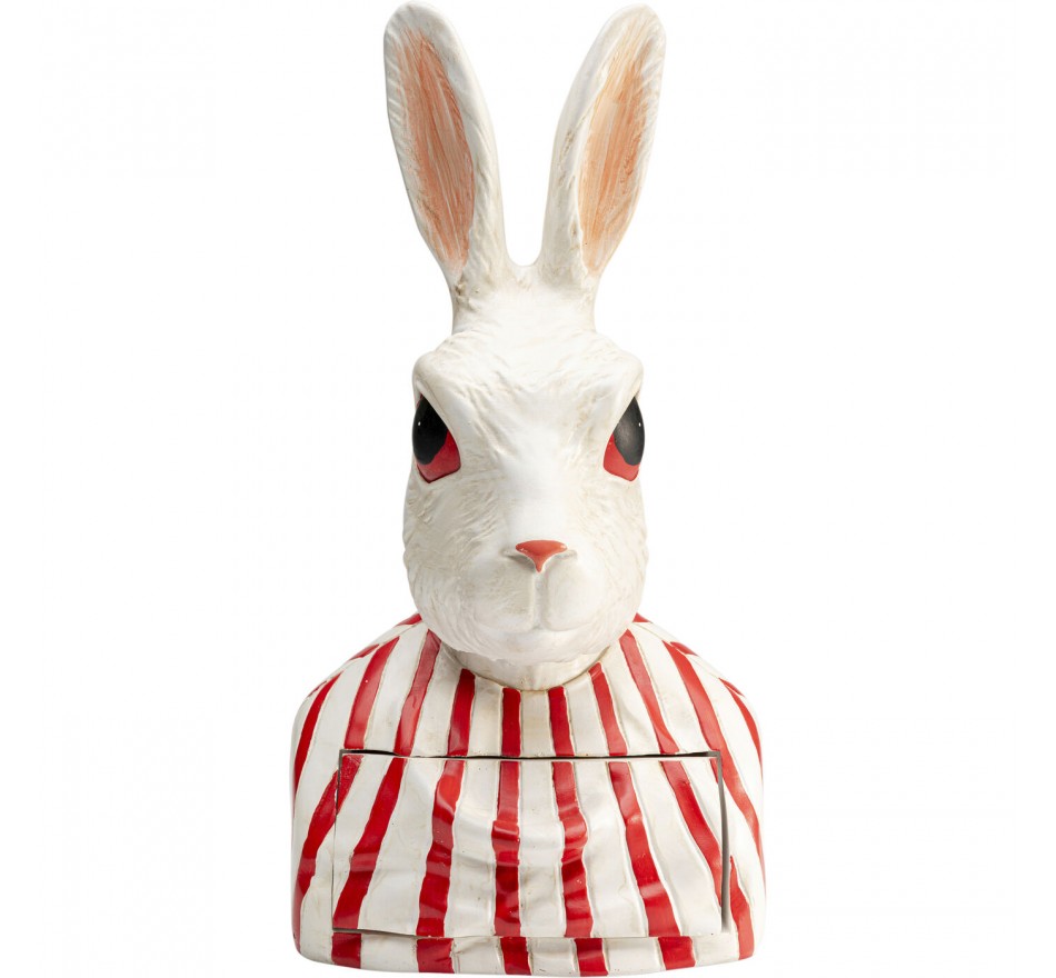 Opberger konijn wit en rood Kare Design