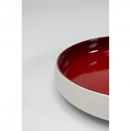 Assiettes creuses Colorino rouges 21cm set de 4 Kare Design