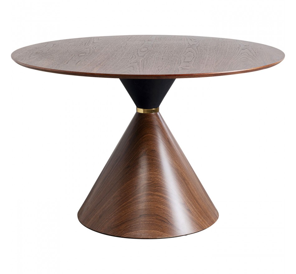 Eettafel Cono Ø120cm walnoot Kare Design