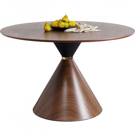 Table Cono Ø120cm walnut Kare Design