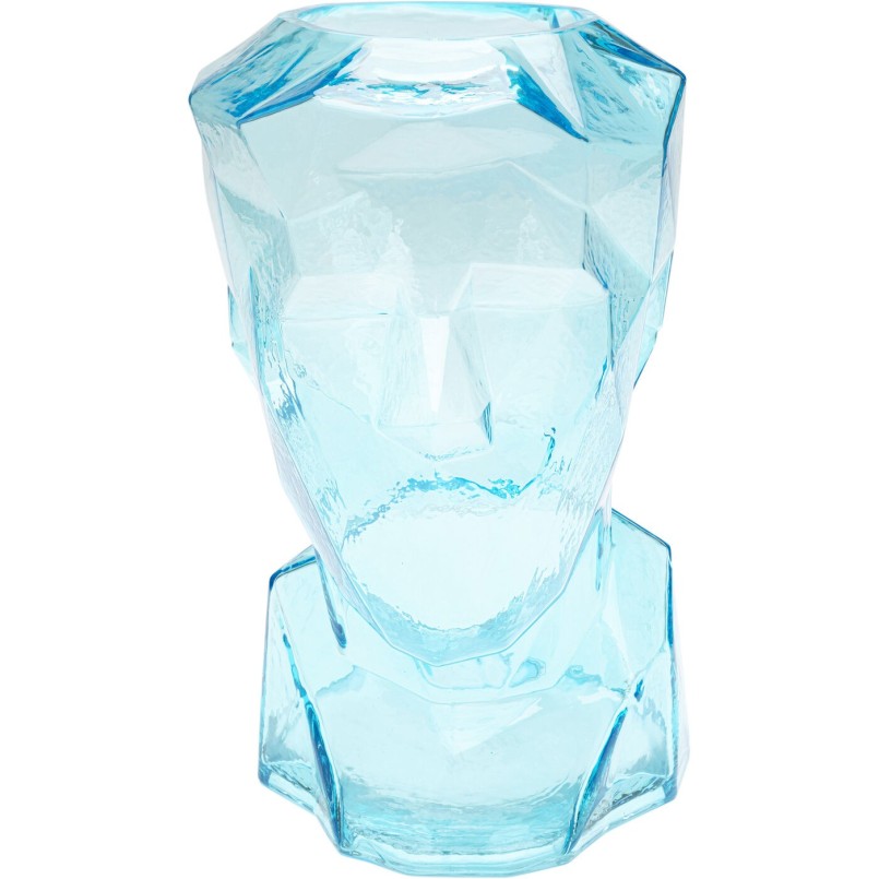 Vase Prisma Face bleu clair 30cm