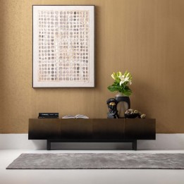 Meuble TV doré et noir - Prezioso - Kare Design