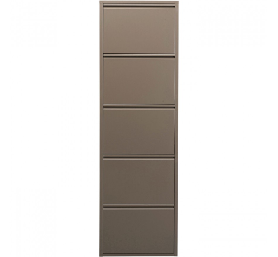 Schoenenkast Caruso taupe 5 laden Kare Design