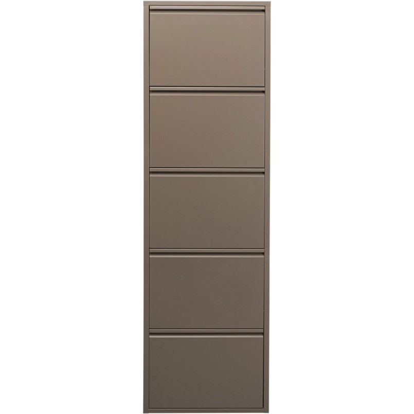 Shoe Container Caruso taupe 5 drawers Kare Design