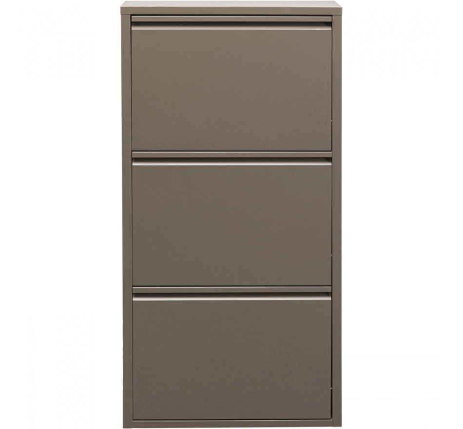 Schoenenkast Caruso taupe 3 laden Kare Design