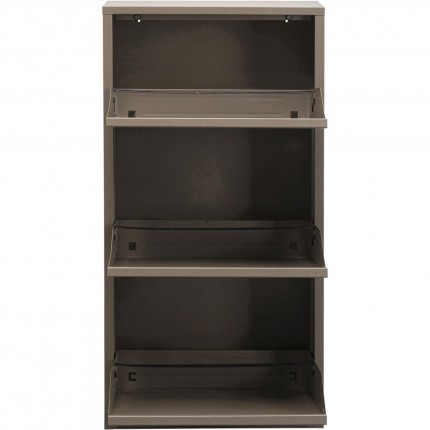 Schoenenkast Caruso taupe 3 laden Kare Design