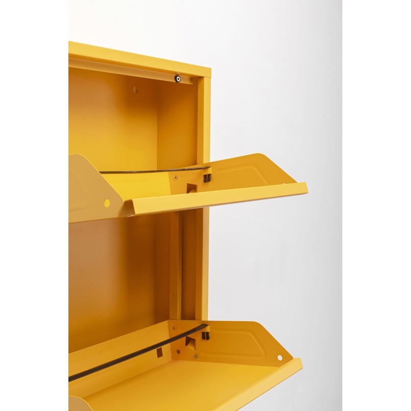 Casier à chaussures jaune 5 tiroirs - Caruso - Kare Design