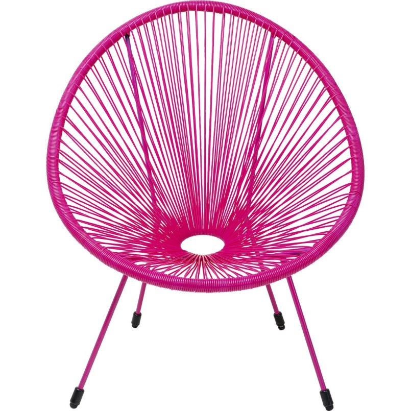 Fauteuil de jardin rose - Acapulco Mono - Kare Design