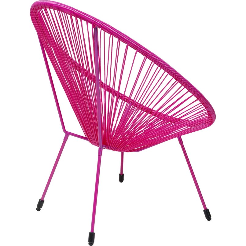 Fauteuil de jardin rose - Acapulco Mono - Kare Design