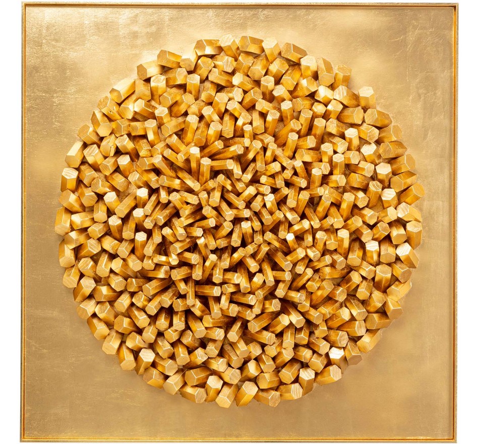 Wall Deco XL Mikado gold 120x120cm Kare Design