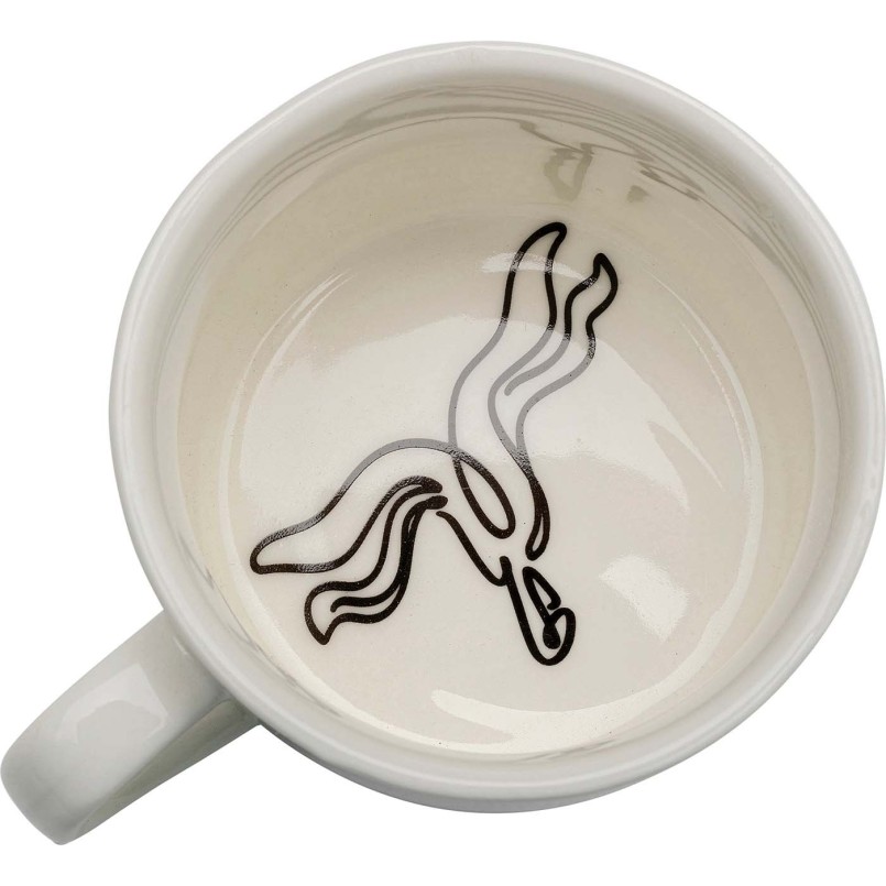Schoen en banaan koffiekopjes in zwart en wit - Favola - Kare Design